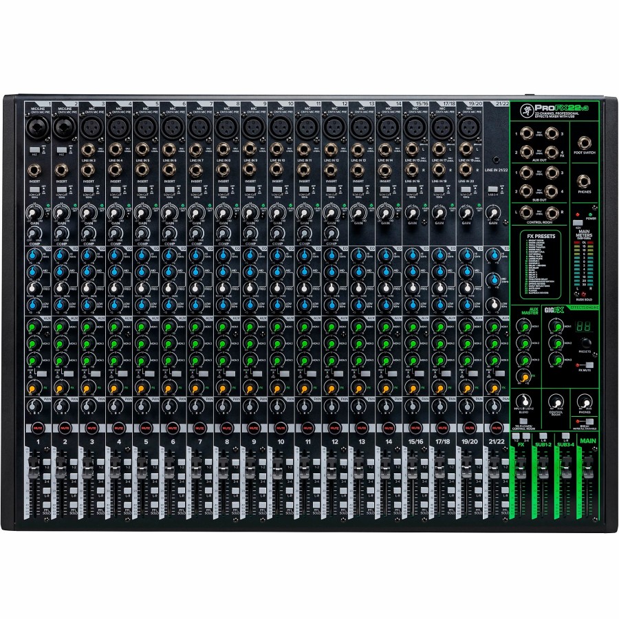 Recording Mackie | Mackie Profx22V3 22-Channel 4-Bus Professional Effects Mixer With Usb