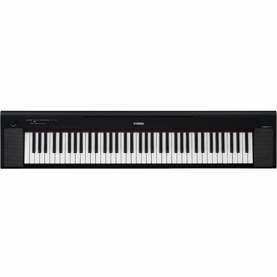 Keyboards & Midi Yamaha | Yamaha Piaggero Np-35 76-Key Portable Keyboard With Power Adapter Black Essentials Package