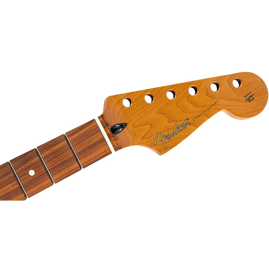 Basses Fender Fretted Instrument Accessories & Parts | Fender Roasted Stratocaster Neck Flat Oval Shape, Pau Ferro Fingerboard