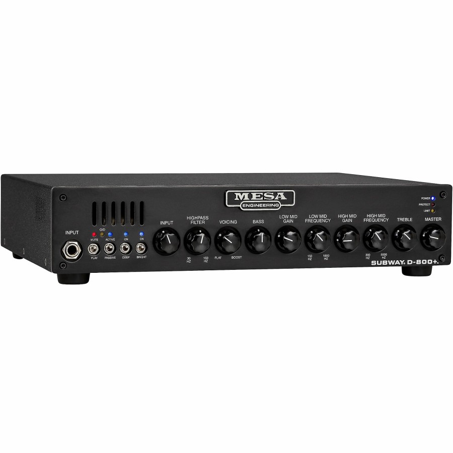 Amps & Effects MESA/Boogie Heads | Mesa/Boogie Subway D-800+ Lightweight Solid State Bass Head Black