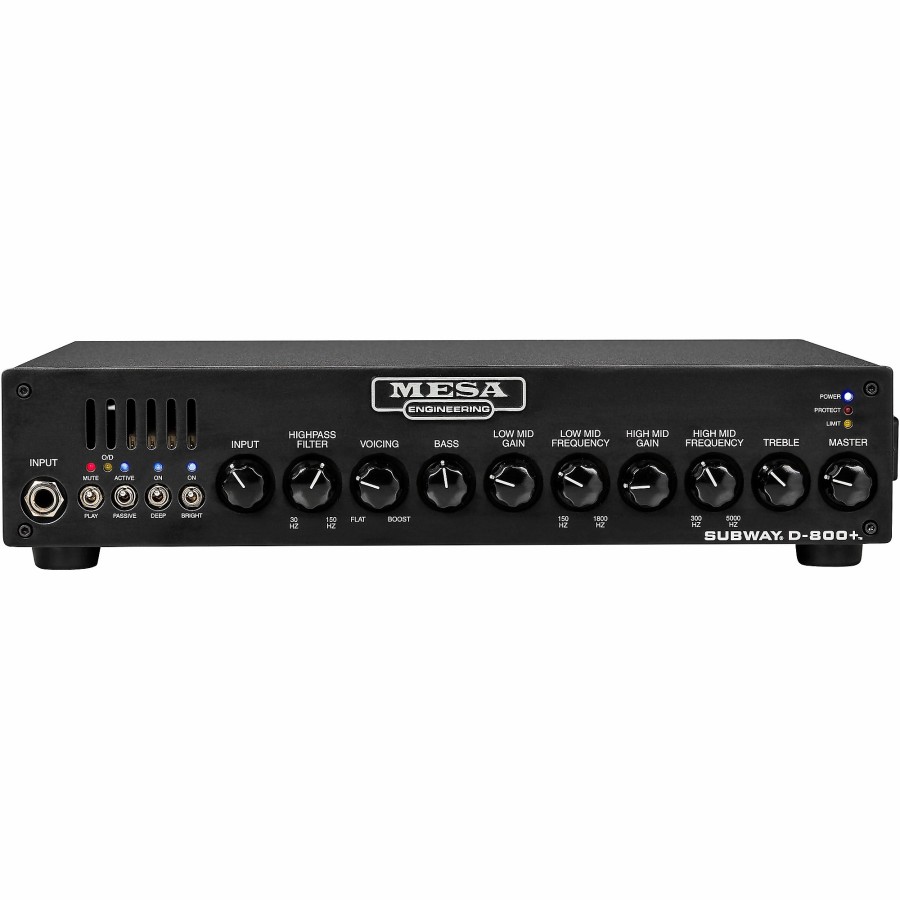 Amps & Effects MESA/Boogie Heads | Mesa/Boogie Subway D-800+ Lightweight Solid State Bass Head Black