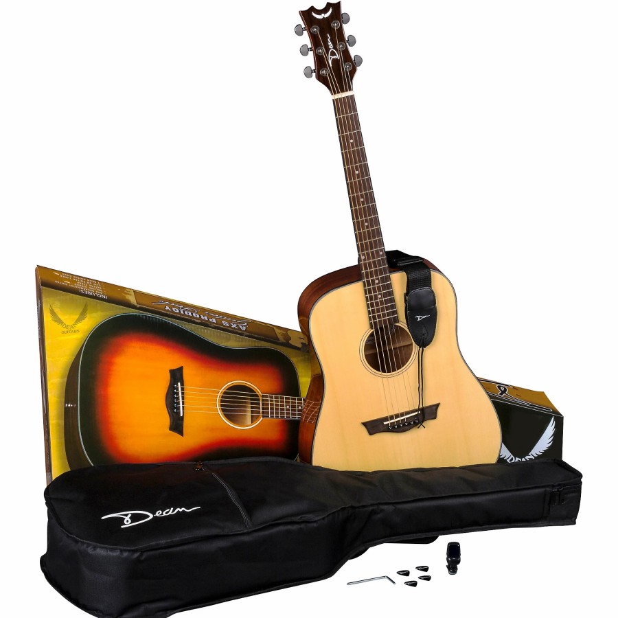 Guitars Dean | Dean Axs Prodigy Acoustic Guitar Pack Natural