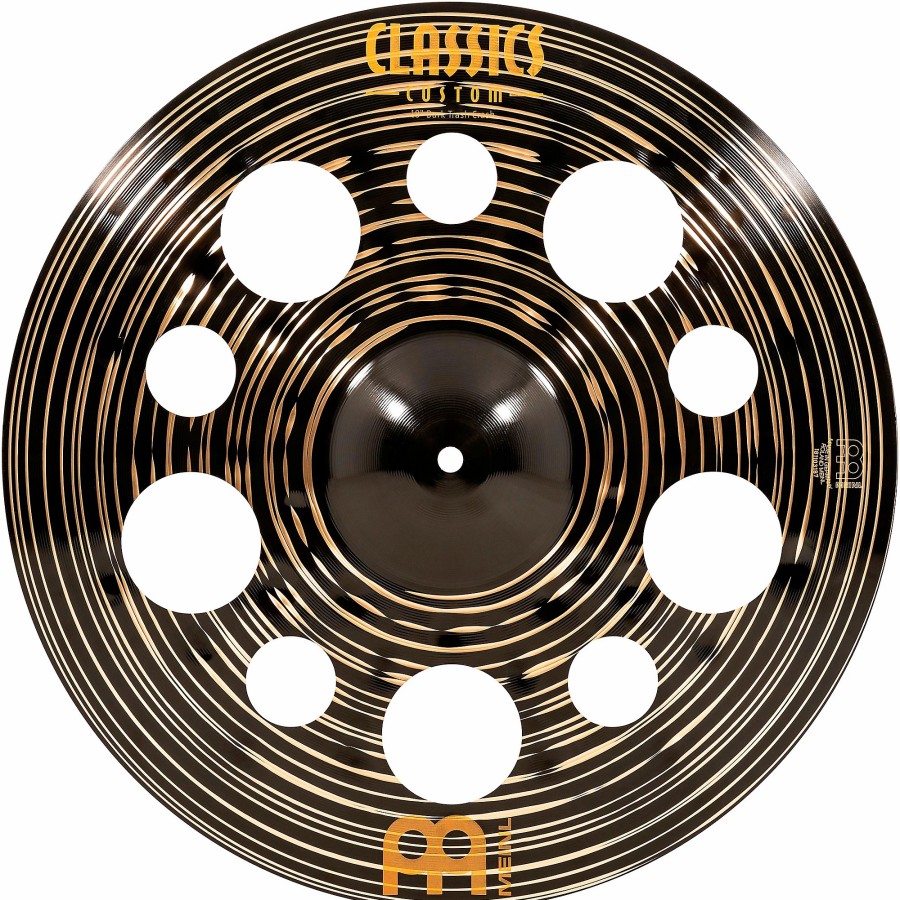 Drums MEINL Crash Cymbals | Meinl Classics Custom Dark Trash Crash Cymbal 18 In.