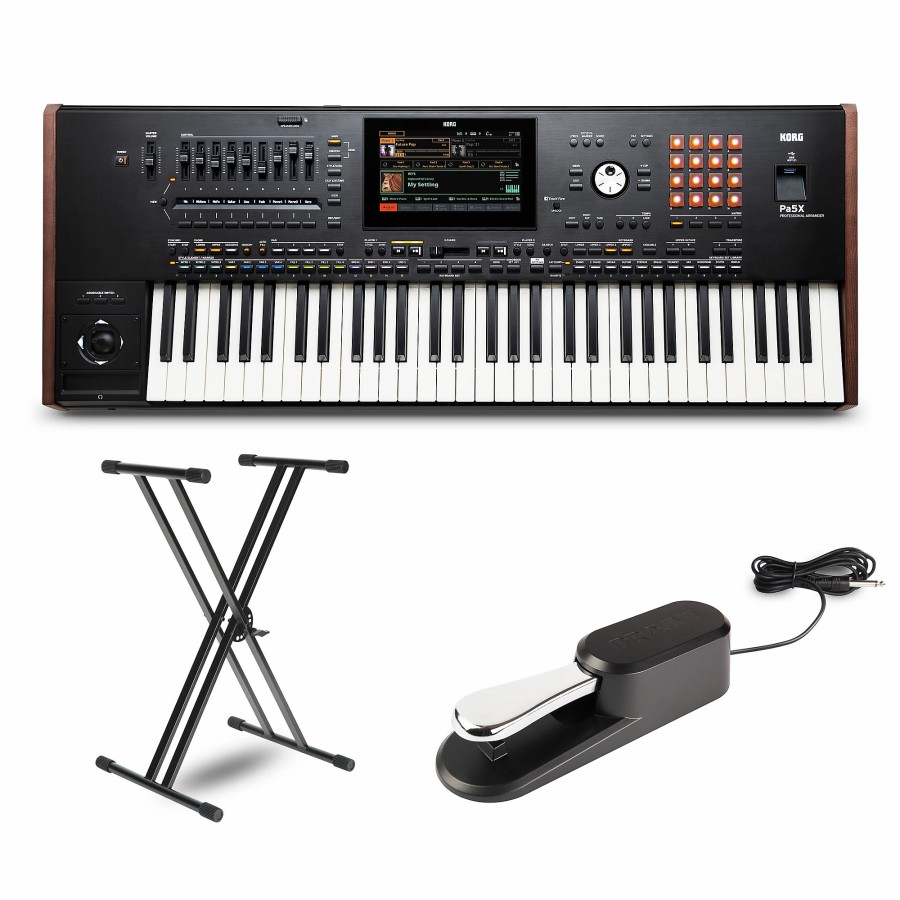 Keyboards & Midi KORG | Korg Pa5X 61-Key Arranger With Stand And Pedal