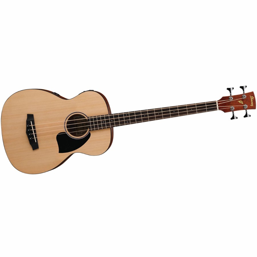 Basses Ibanez Fretted | Ibanez Pcbe12 Grand Concert Acoustic-Electric Bass Guitar Open Pore Natural Spruce Top