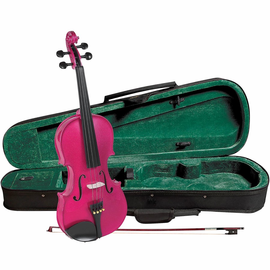 Band & Orchestra Cremona | Cremona Sv-75Rs Premier Novice Series Sparkling Rose Violin Outfit 4/4 Outfit