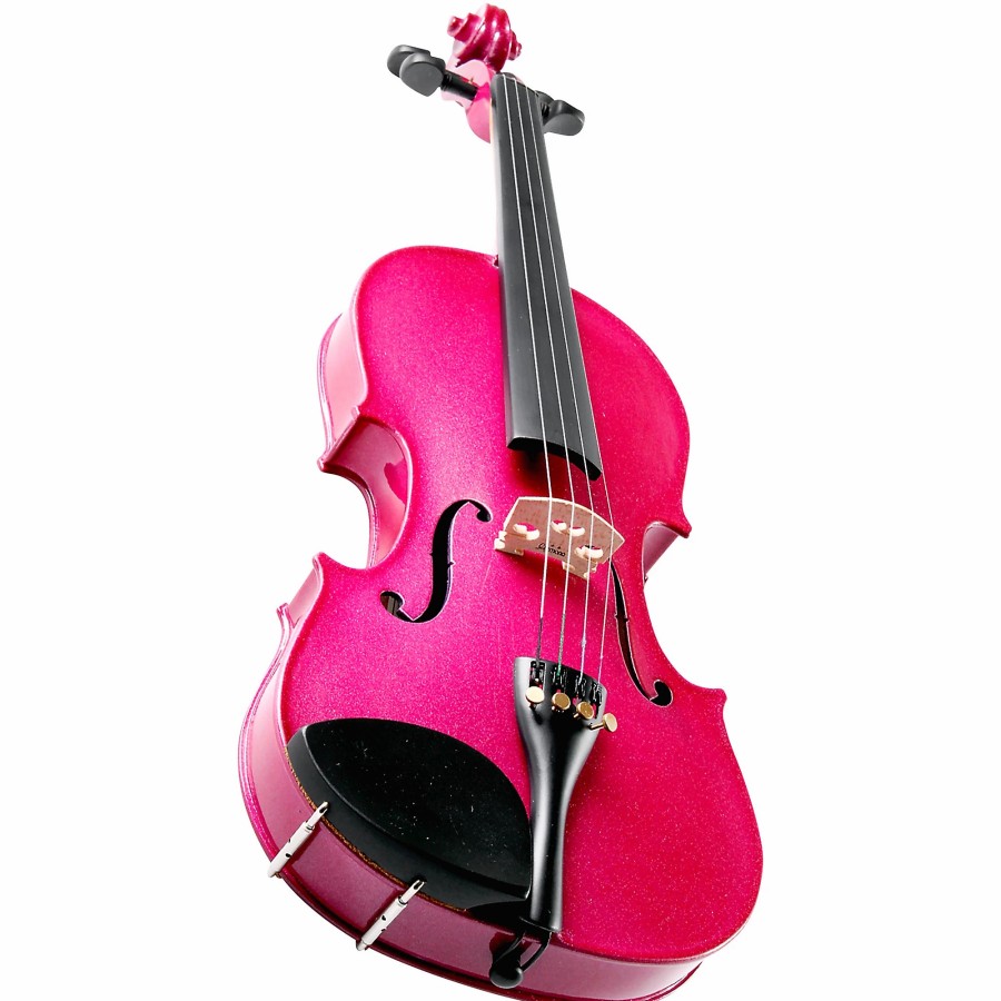 Band & Orchestra Cremona | Cremona Sv-75Rs Premier Novice Series Sparkling Rose Violin Outfit 4/4 Outfit