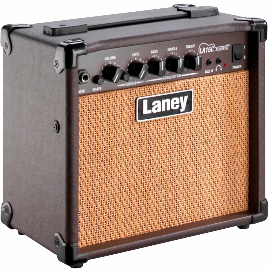 Amps & Effects Laney Acoustic Combo Guitar Amps | Laney La15C 15W 2X5 Acoustic Combo Amp Brown