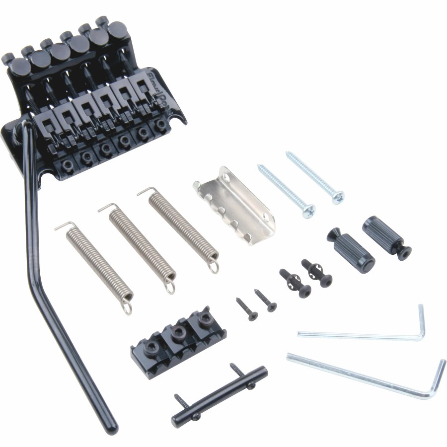 Basses Floyd Rose Fretted Instrument Accessories & Parts | Floyd Rose Original Series Tremolo Bridge With R2 Nut Black