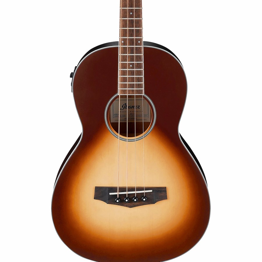 Basses Ibanez Fretted | Ibanez Pnb15E Parlor Acoustic-Electric Bass Guitar Light Violin Sunburst