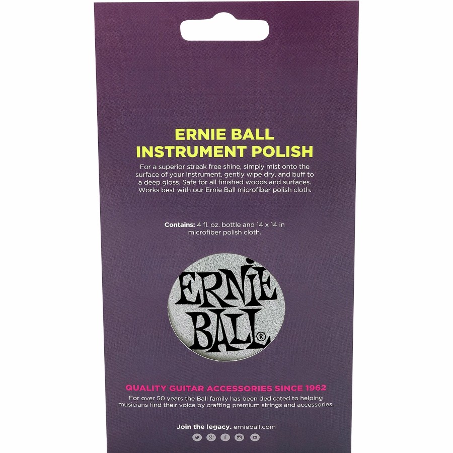 Accessories Ernie Ball | Ernie Ball Guitar Polish And Cloth