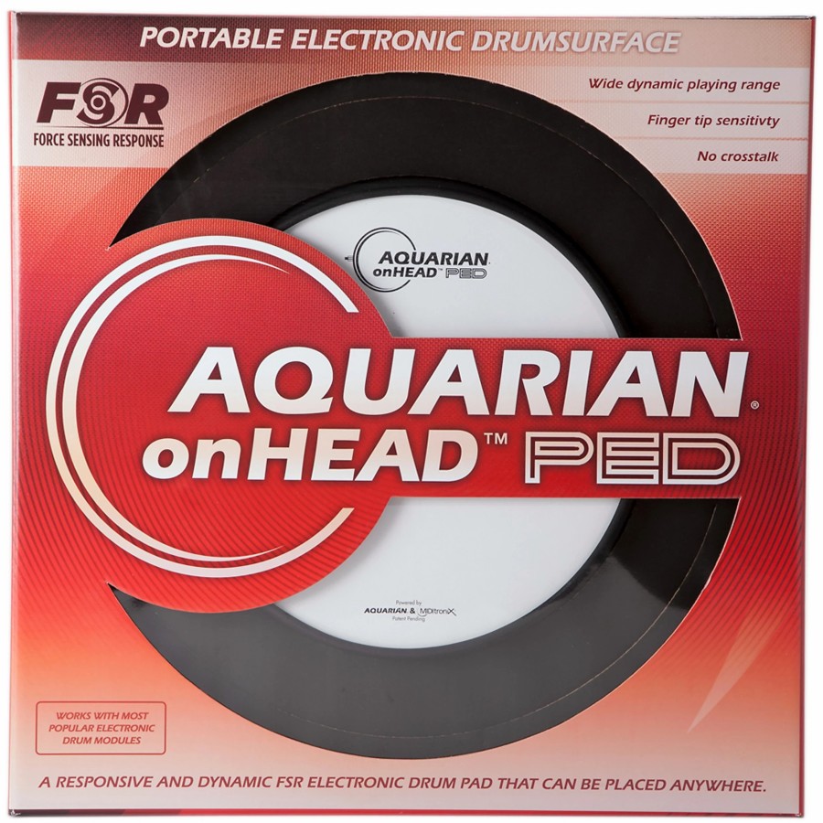 Drums Aquarian Acoustic Drum Triggers | Aquarian Onhead Portable Electronic Drumsurface 10 In.