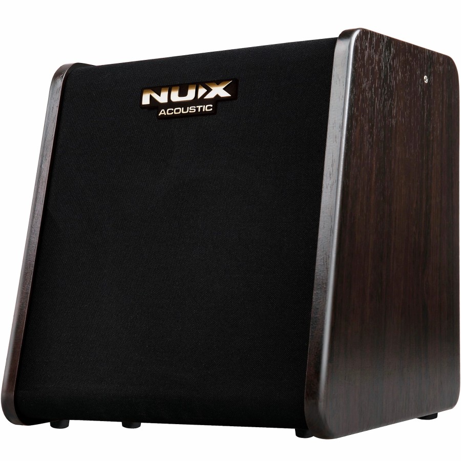 Amps & Effects NUX Acoustic Combo Guitar Amps | Nux Stageman Ii Ac-80 80W 2-Channel Modeling Acoustic Guitar Amp With Bluetooth Brown