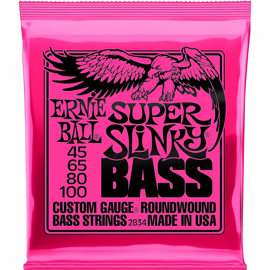 Basses Ernie Ball Bass Guitar Strings | Ernie Ball 2834 Super Slinky Roundwound Bass Strings