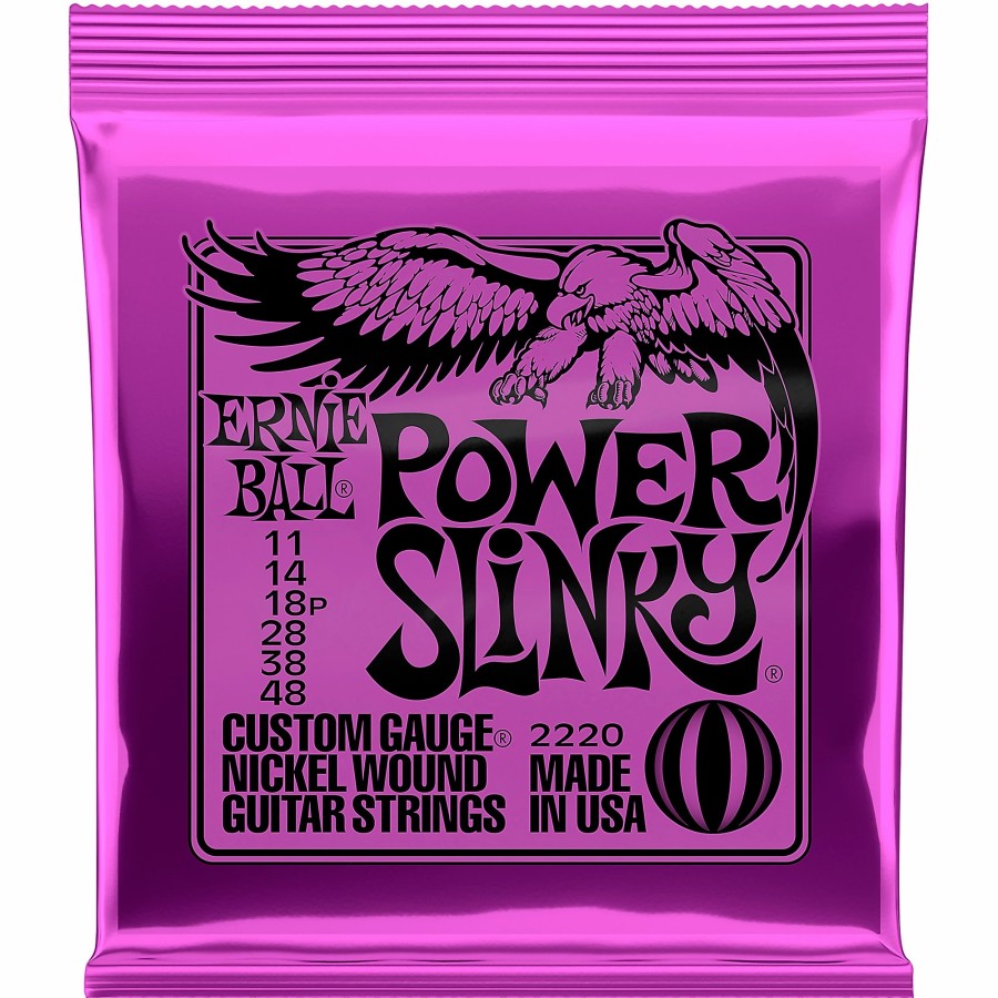 Guitars Ernie Ball Guitar Strings | Ernie Ball 2220 Power Slinky Nickel Electric Guitar Strings