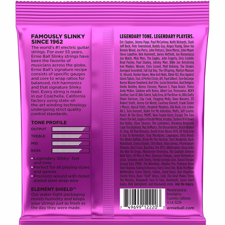 Guitars Ernie Ball Guitar Strings | Ernie Ball 2220 Power Slinky Nickel Electric Guitar Strings