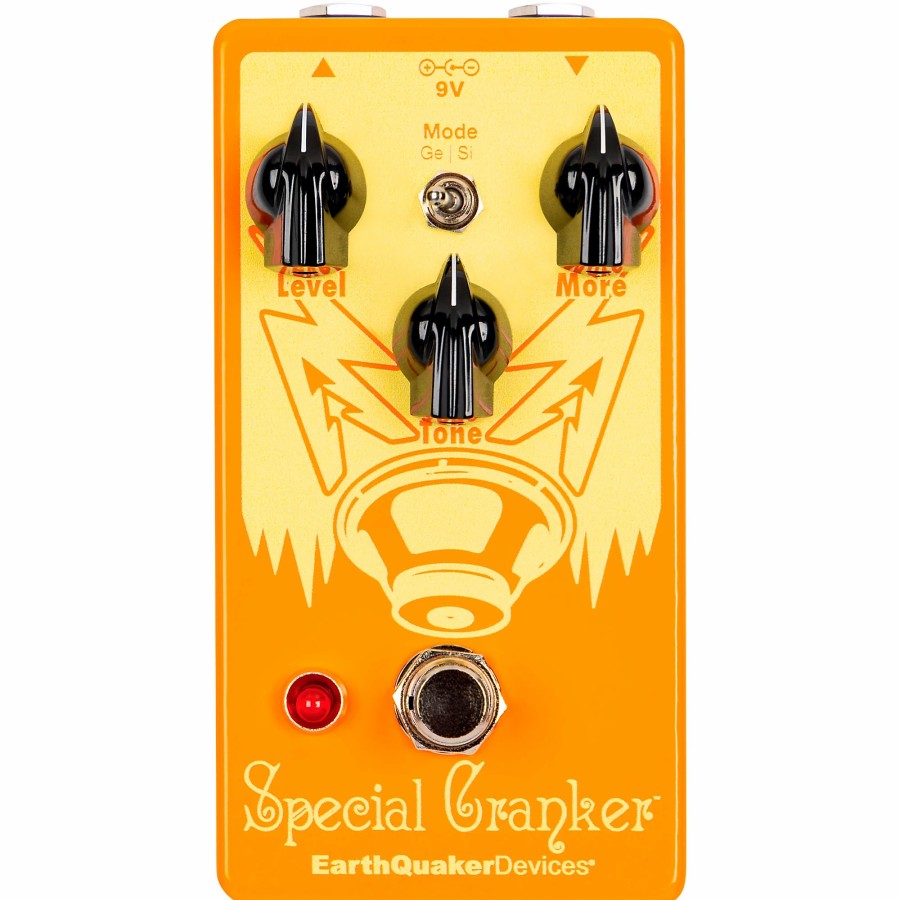 Amps & Effects EarthQuaker Devices Distortion & Overdrive | Earthquaker Devices Special Cranker Overdrive Effects Pedal Orange And Yellow