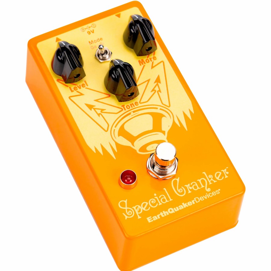 Amps & Effects EarthQuaker Devices Distortion & Overdrive | Earthquaker Devices Special Cranker Overdrive Effects Pedal Orange And Yellow