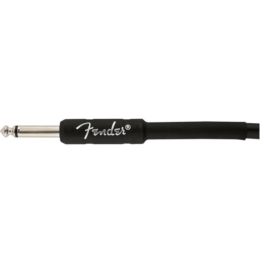 Guitars Fender Instrument Cables | Fender Professional Series Straight To Angle Instrument Cable 15 Ft. Black