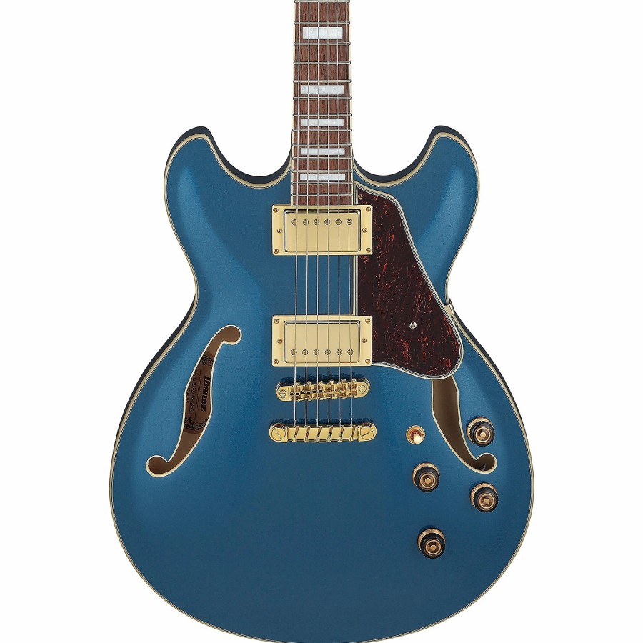 Guitars Ibanez Hollow & Semi-Hollow Body | Ibanez Artcore As73G Semi-Hollow Electric Guitar Prussian Blue Metallic