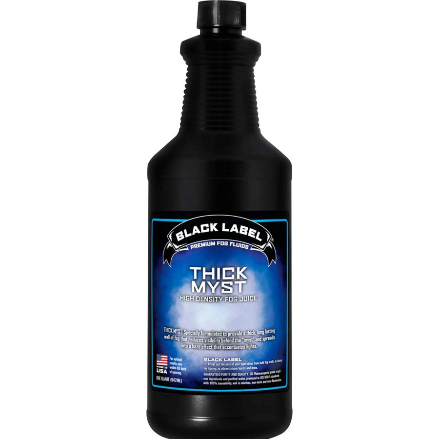 Lighting Black Label | Black Label Thick Myst High Density Fog Juice - 1 Quart