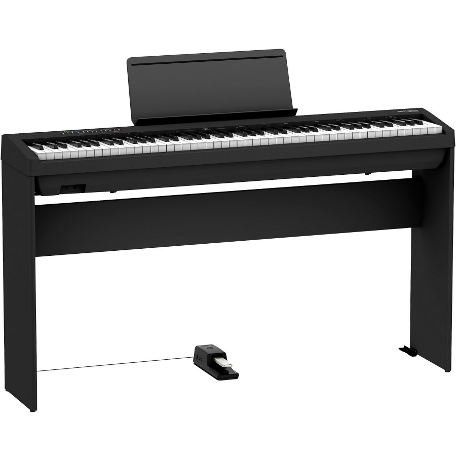 Keyboards & Midi Roland | Roland Fp-30X Digital Piano With Matching Stand And Dp-10 Damper Pedal Black