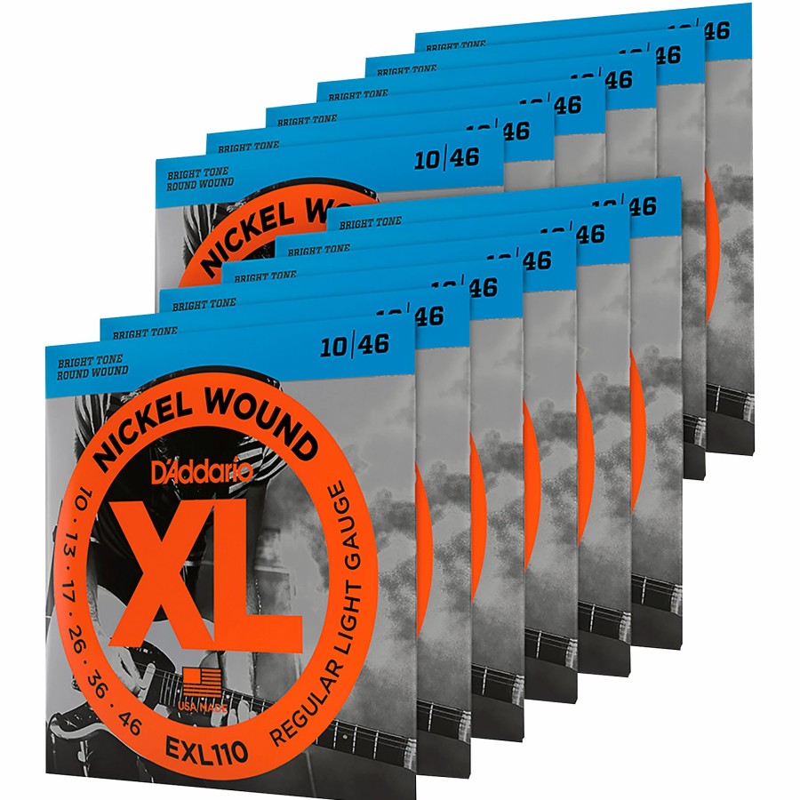 Guitars D'Addario Guitar Strings | D'Addario Exl110-12P Nickel Wound Light Electric Guitar Strings 12-Pack