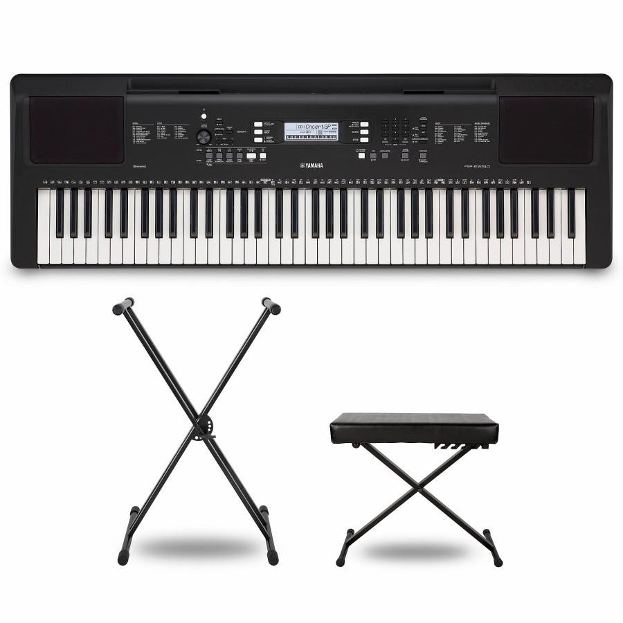 Keyboards & Midi Yamaha | Yamaha Psr-Ew310 Portable Keyboard With Power Adapter Essentials Package