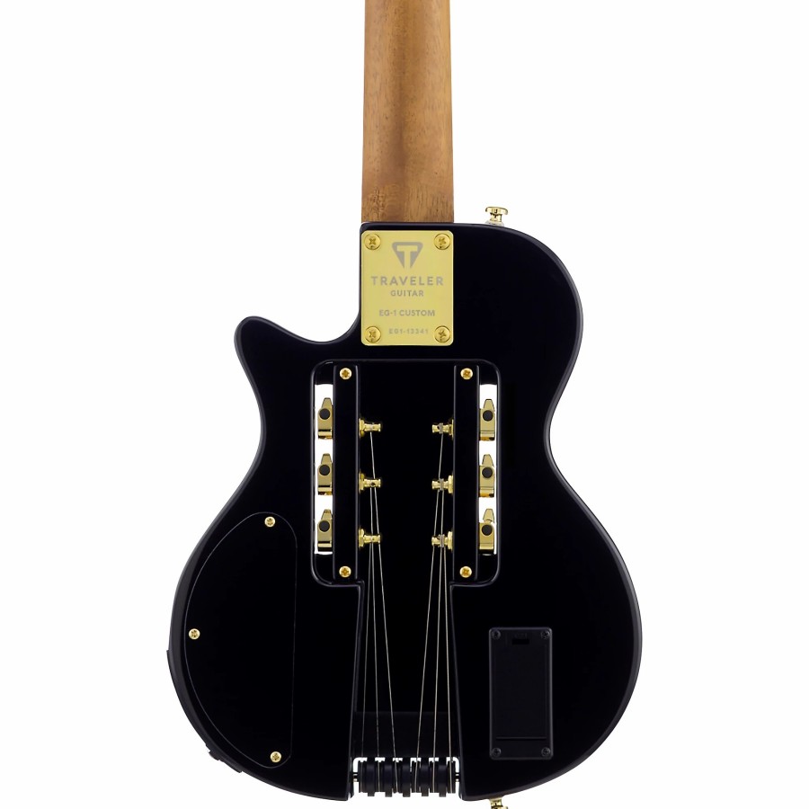 Guitars Traveler Guitar Travel & Mini | Traveler Guitar Eg-1 Custom Electric Travel Guitar Gloss Black