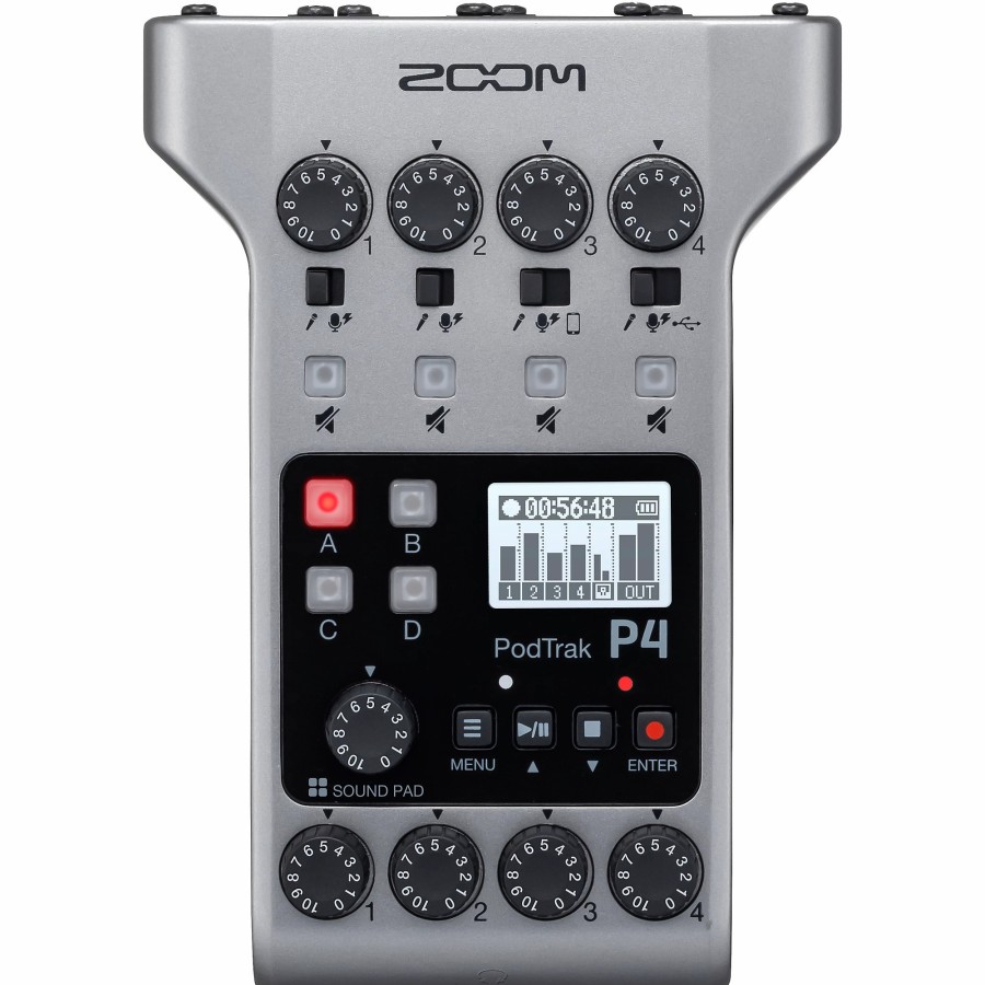 Recording Zoom | Zoom Podtrak P4 Portable Multitrack Podcast Recorder