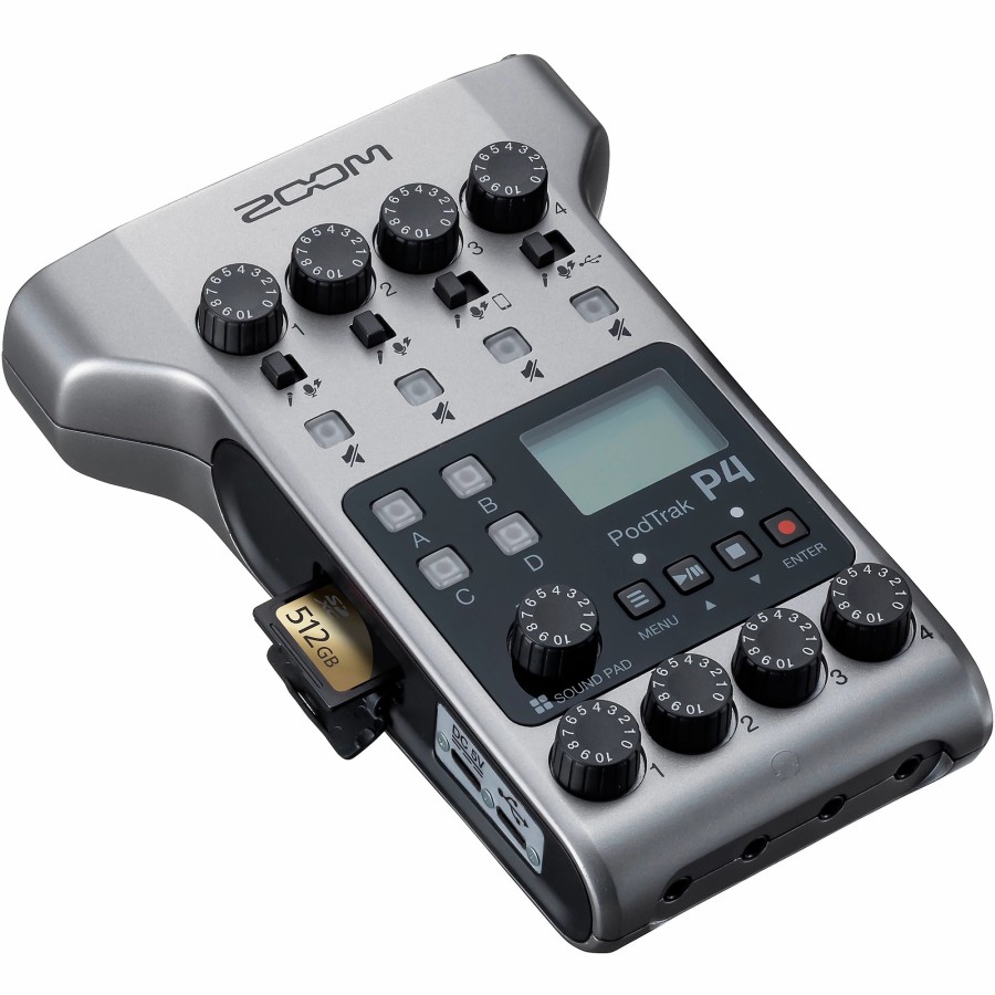 Recording Zoom | Zoom Podtrak P4 Portable Multitrack Podcast Recorder