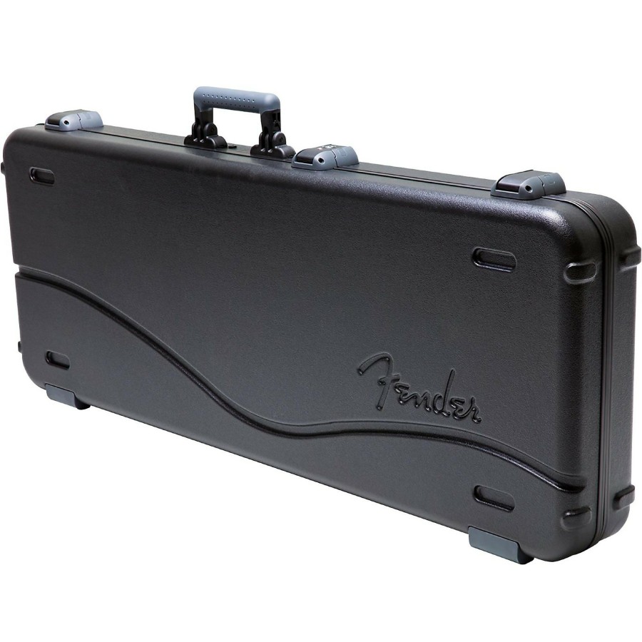 Guitars Fender Cases & Gig Bags | Fender Deluxe Molded Abs Jaguar/Jazzmaster Guitar Case Black Gray/Silver