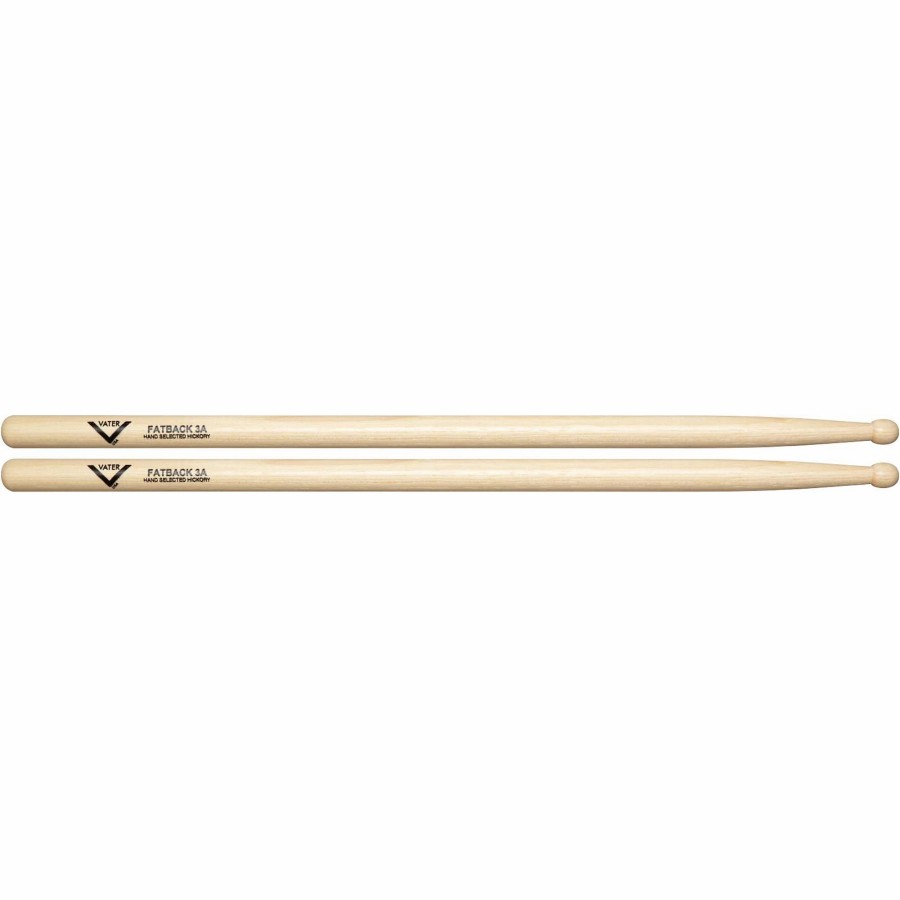 Drums Vater | Vater American Hickory Fatback 3A Drum Sticks Wood