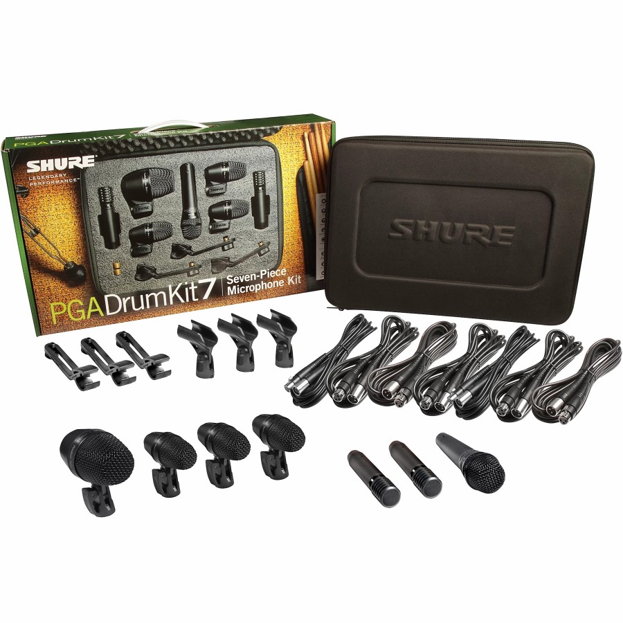 Mics & Wireless Shure | Shure Pgadrumkit7 7-Piece Drum Microphone Kit