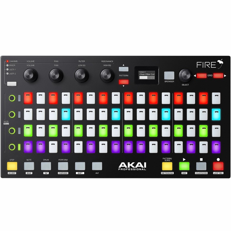 Keyboards & Midi Akai Professional Midi Controllers | Akai Professional Fire Fl Studio Controller With Fl Studio Fruity Fire Edition