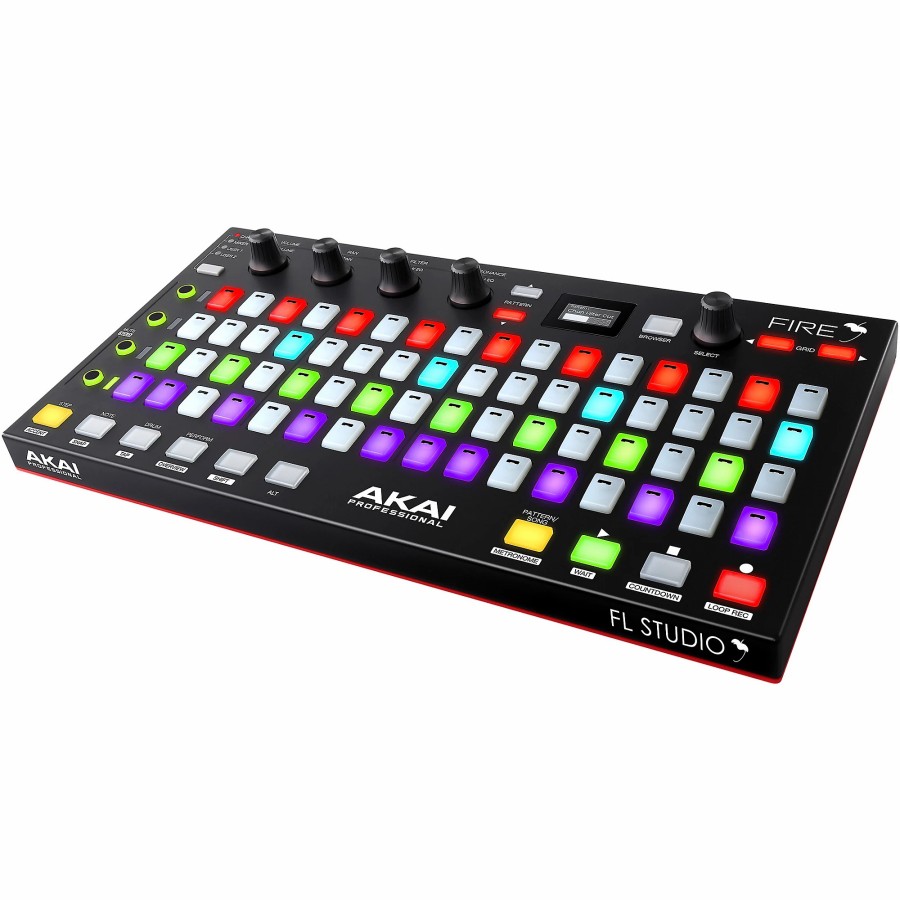 Keyboards & Midi Akai Professional Midi Controllers | Akai Professional Fire Fl Studio Controller With Fl Studio Fruity Fire Edition