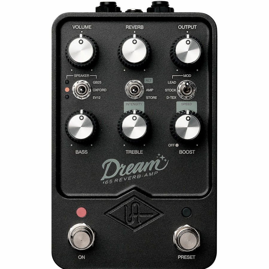 Guitars Universal Audio Guitar Amps | Universal Audio Uafx Dream '65 Reverb Amplifier Effects Pedal Black