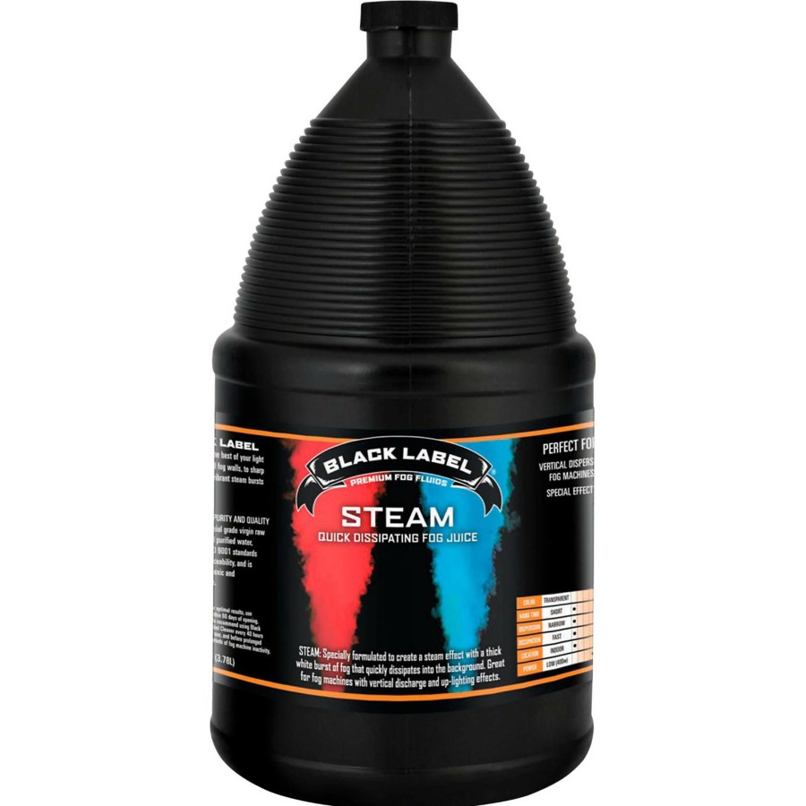 Lighting Black Label | Black Label Steam Quick Dissipating Fog Juice - 1 Gallon