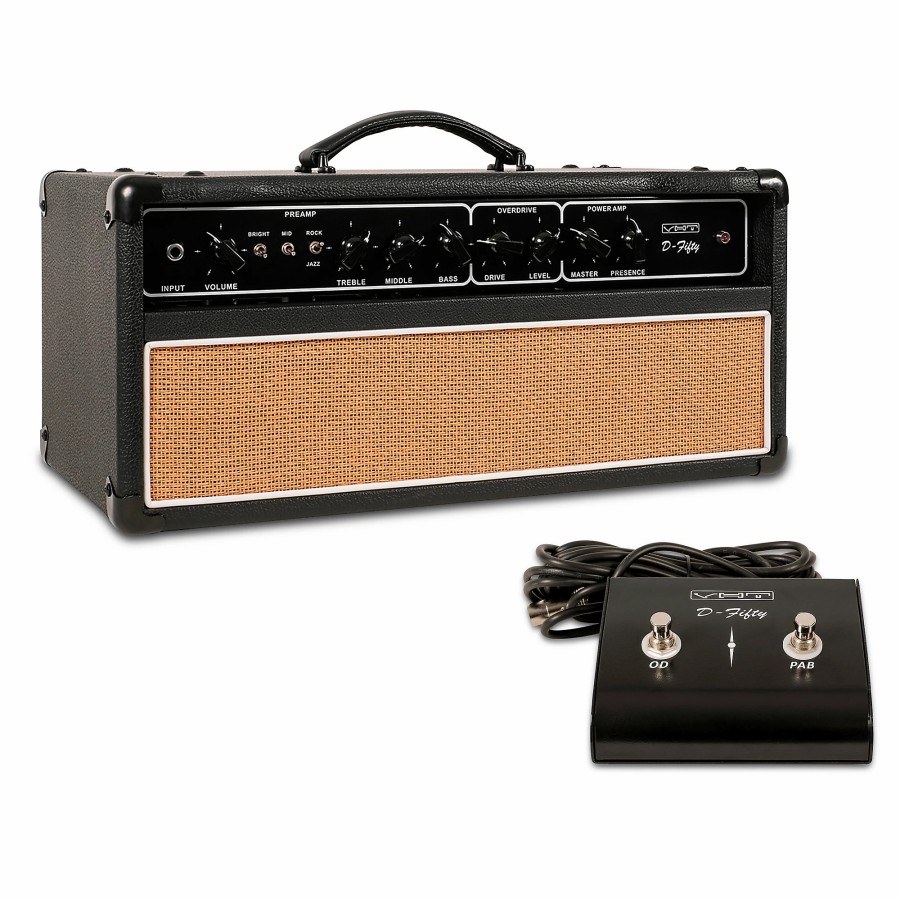 Amps & Effects VHT Heads | Vht D-50H 50W Tube Guitar Amp Head Black And Beige