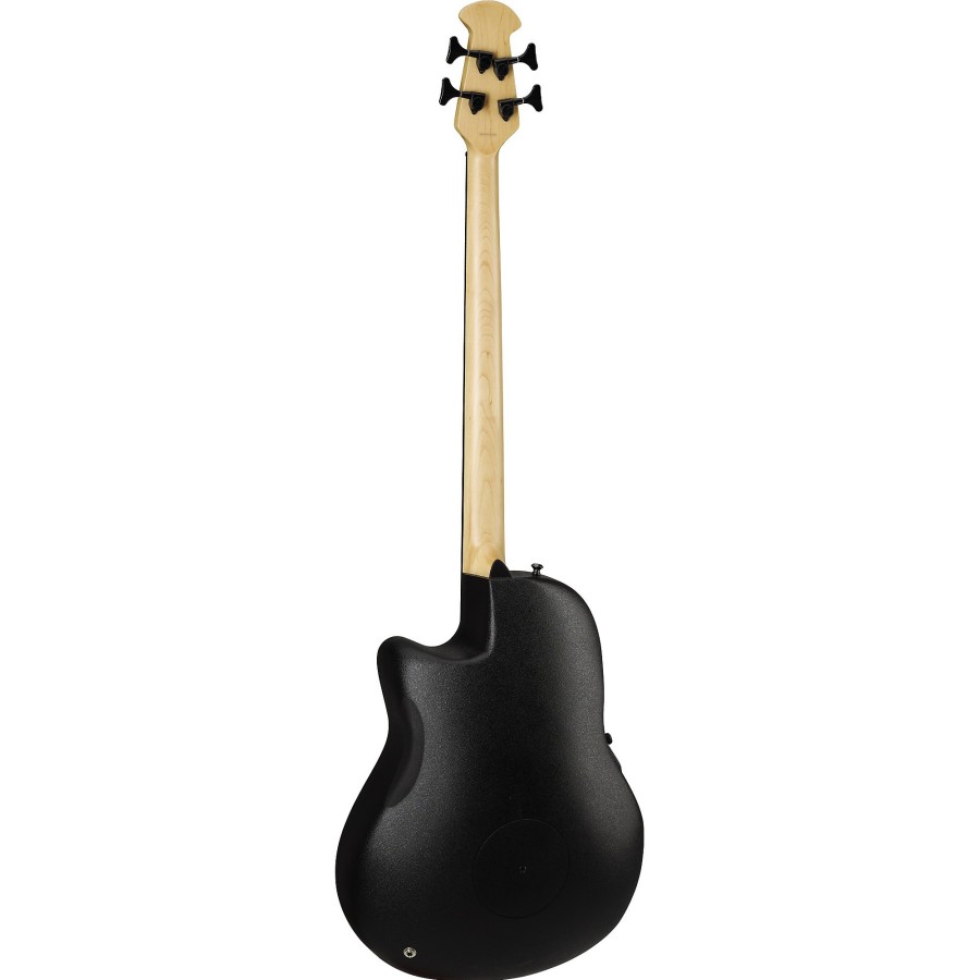 Basses Ovation Fretted | Ovation Elite Tx Mid Depth Acoustic-Electric Bass Black