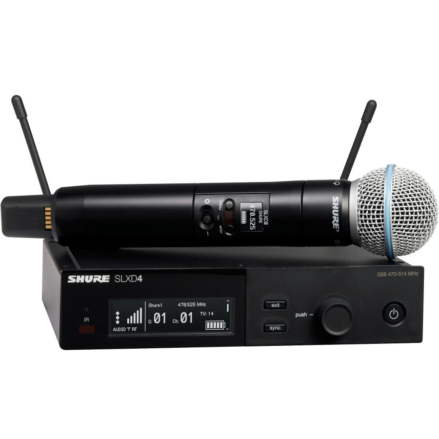 Live Sound Shure | Shure Slxd24/B58 Wireless Vocal System With Beta 58 Band G58