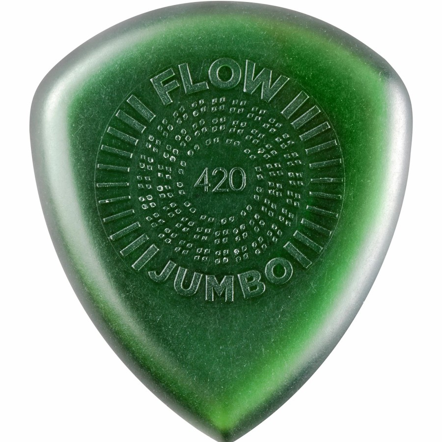 Guitars Dunlop Guitar Picks | Dunlop Flow Jumbo Grip 420 12 Pack