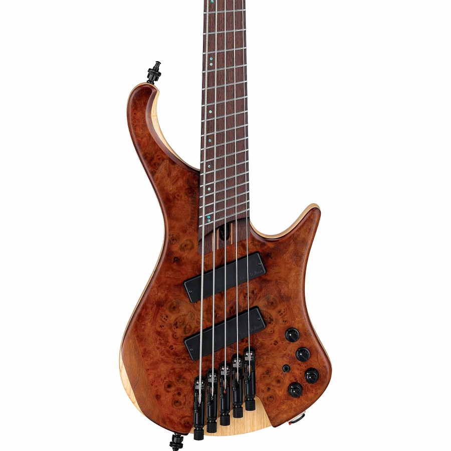 Basses Ibanez 5-String | Ibanez Ehb1265Ms 5-String Multi-Scale Ergonomic Headless Bass Natural Mocha Low Gloss