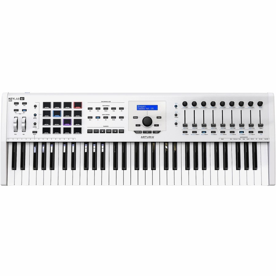 Keyboards & Midi Arturia Midi Controllers | Arturia Keylab 61 Mkii Keyboard Controller White