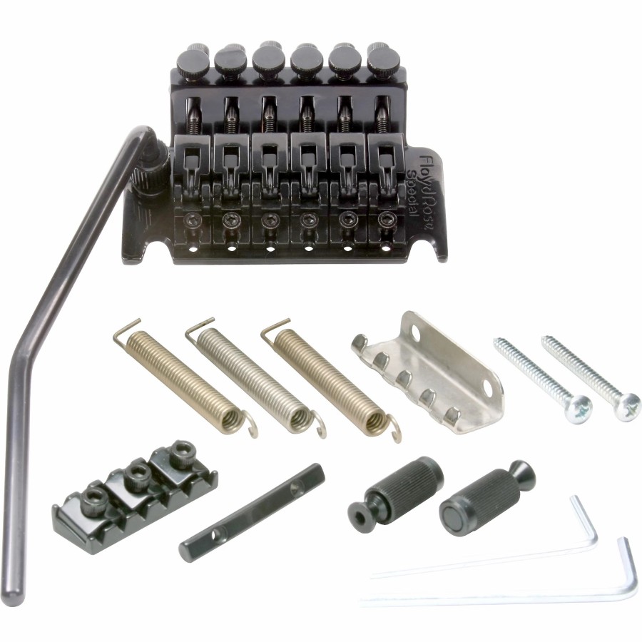 Basses Floyd Rose Fretted Instrument Accessories & Parts | Floyd Rose Special Series Tremolo Bridge With R3 Nut Black