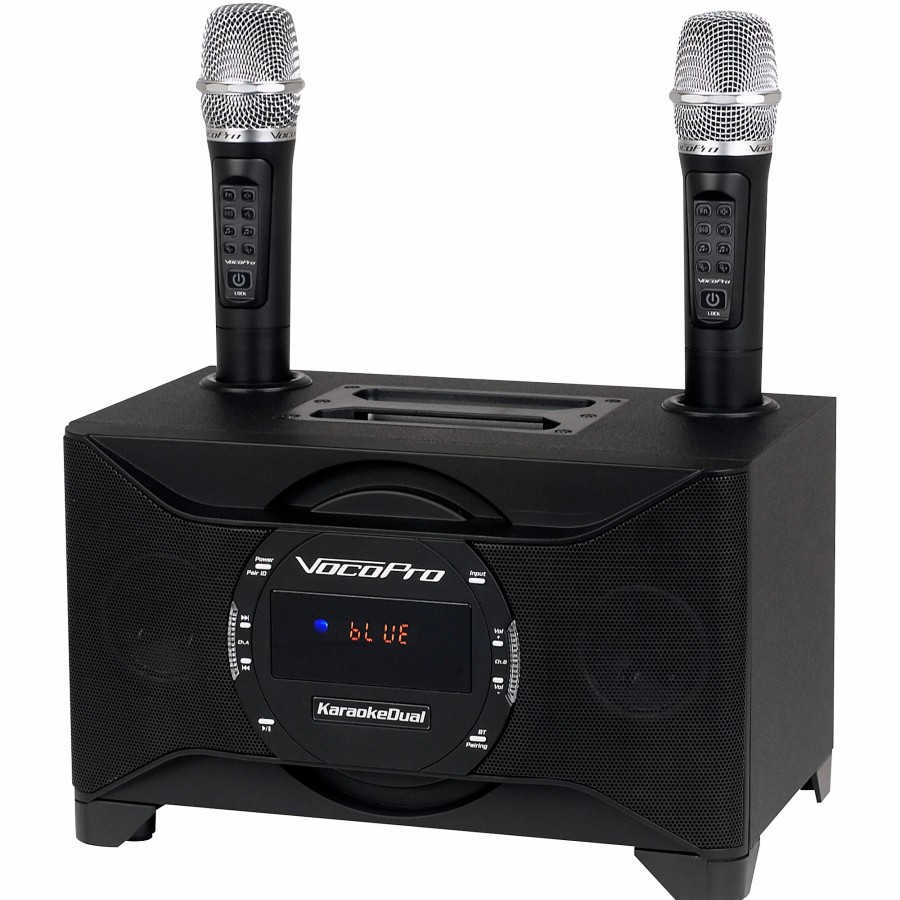 Dj Equipment VocoPro | Vocopro Karaokedual-Plus Karaoke System With Wireless Microphones And Bluetooth